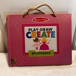Melissa & Doug Princesses Play Draw Create Set - Pink and Multicolor